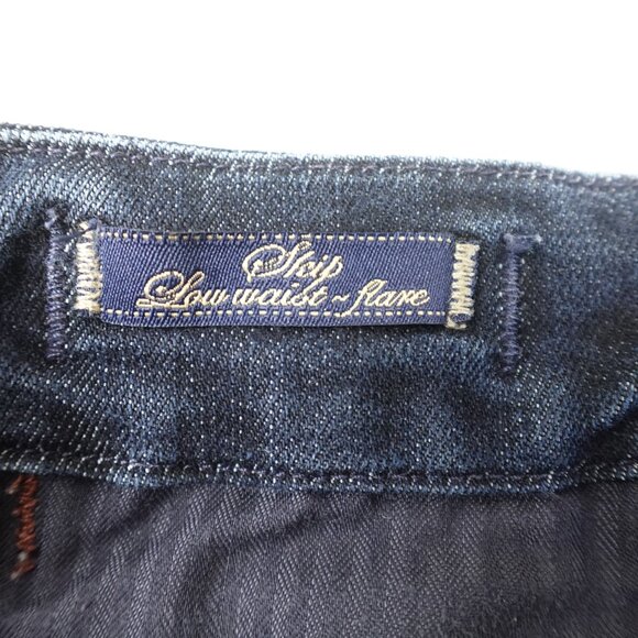 Fidelity Denim Skip Low Rise Flare Jeans Women's 32 (34x31) Made in USA - Picture 4 of 14